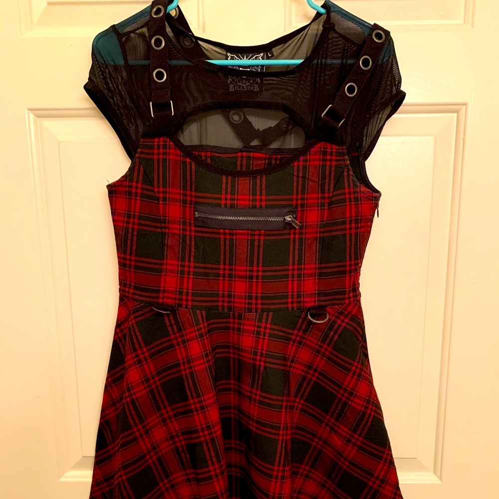 Slayonce Skater Dress Tartan